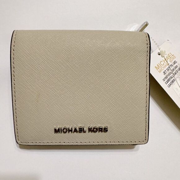 NWT Vintage Y2K Rare Michael Kors Tri-Fold Jet set travel wallet